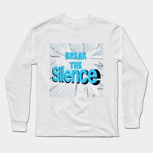 Break the Silence - Blue Long Sleeve T-Shirt